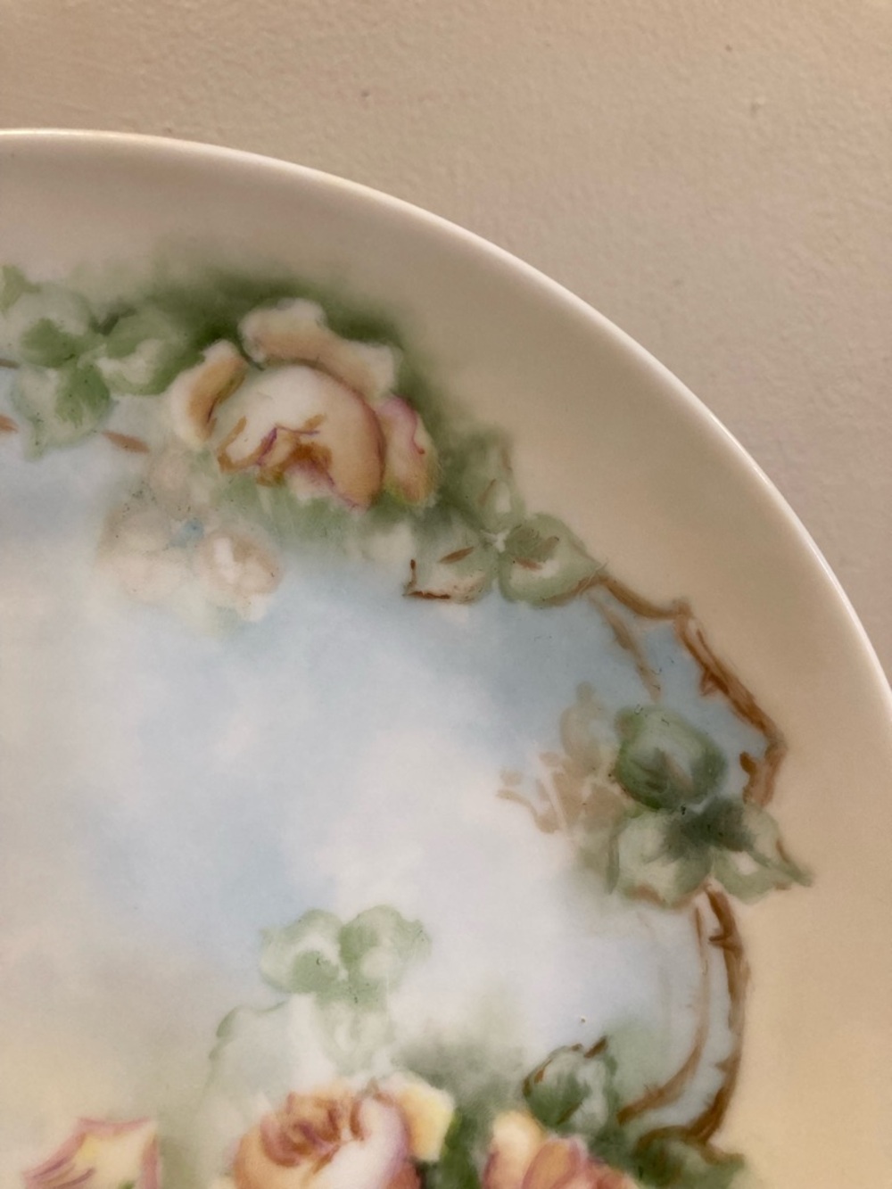 FL Bavaria Floral Ceramic Decorative Plate Pink Roses Vintage Cottagecore - Picture 6 of 11